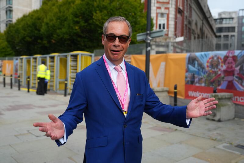 This year’s celebrity “villain”, following Matt Hancock last year, is none other than arch-Brexiteer Nigel Farage. Photograph: Carl Court/Getty Images