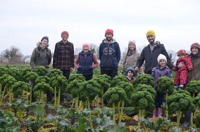 Maria McDonnell, Craig Livingstone, Lynn Longman, Joe Reilly, Erica Rate, Wayne Walsh, Aoife Reilly, with small helpers Abhainn, Eden and Sage Reilly