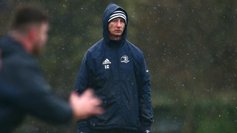 Leinster coach Leo Cullen takes training in February. Photograph: Tom O’Hanlon/Inpho