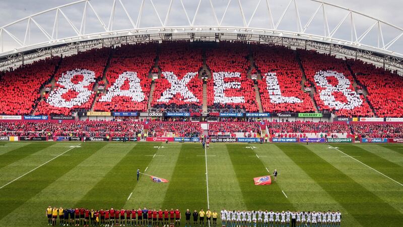 A special plaque paying tribute to Anthony Foley will be unveiled ahead of Saturday’s clash with Racing 92. Photograph: Ryan Byrne/Inpho