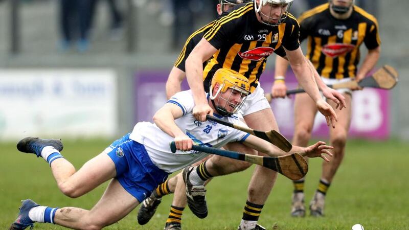 Waterford manager Derek McGrath in his own way sounded a faint alarm following his side’s loss to Kilkenny at the weekend. Pictured are Waterford’s Tommy Ryan and Liam Blanchfield of Kilkenny. Photograph: Bryan Keane/Inpho