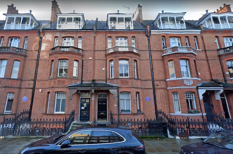 Tite Street: Oscar Wilde lived at No 34, which now has a plaque to him. Photograph: Google Maps