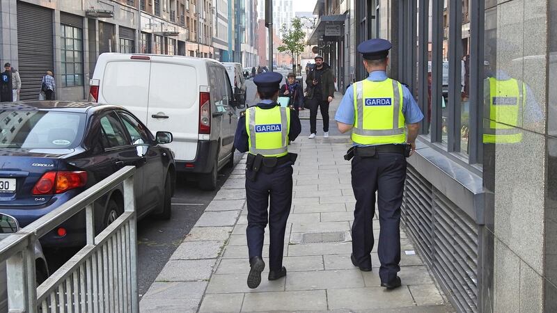 Gardaí patrolling the streets in Dublin city centre in 2019. Photograph: iStock