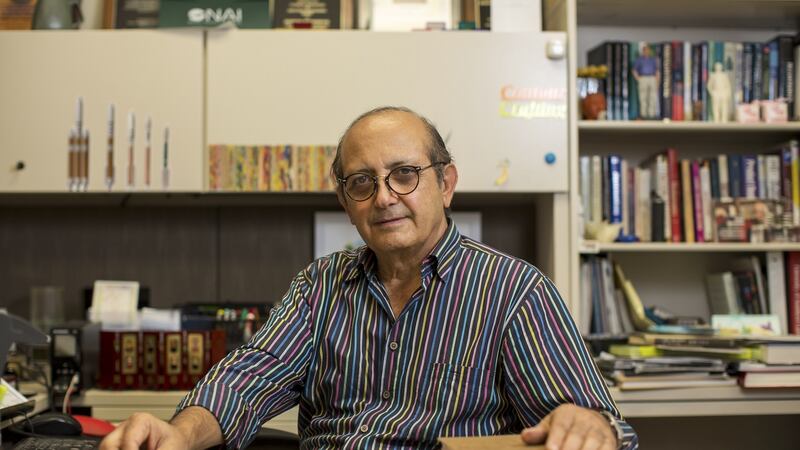 Berokh Khoshnevis, who works with NASA on 3-D printing techniques, at his office at the University of Southern California in Los Angeles. Photograph: Monica Almeida