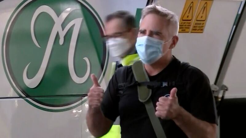 The Australian Financial Review at Sydney airport. Photograph: Australian Broadcasting Corporation via AP
