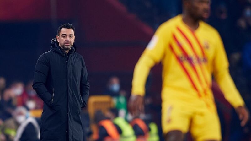 The players’ union has warned Barcelona that leaving a footballer in the stands in a bid to force a new deal was “illegal”. Photograph: Jose Breton/Getty Images