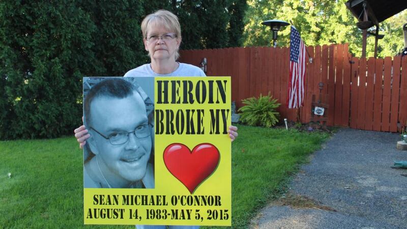 Heroin broke my heart: Cindy Anderson, whose son was an addict. Photograph: Simon Carswell