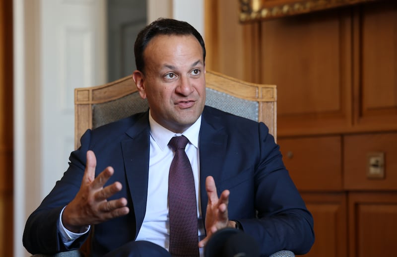 An Taoiseach Leo Varadkar during the interview with Pat Leahy. Photograph: Nick Bradshaw