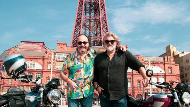 Si King and Dave Myers in The Hairy Bikers Go North