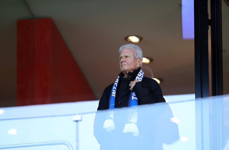 The banners seens in recent Bundesliga matches have been targetted at Hoffenheim bilionaire owner Dietmar Hoff. Photograph: Alex Grimm/Bongarts/Getty