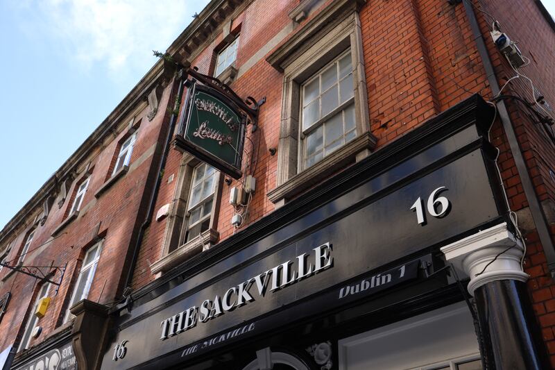 The restored front of the former Sackville Lounge. Photograph: Dara Mac Dónaill







