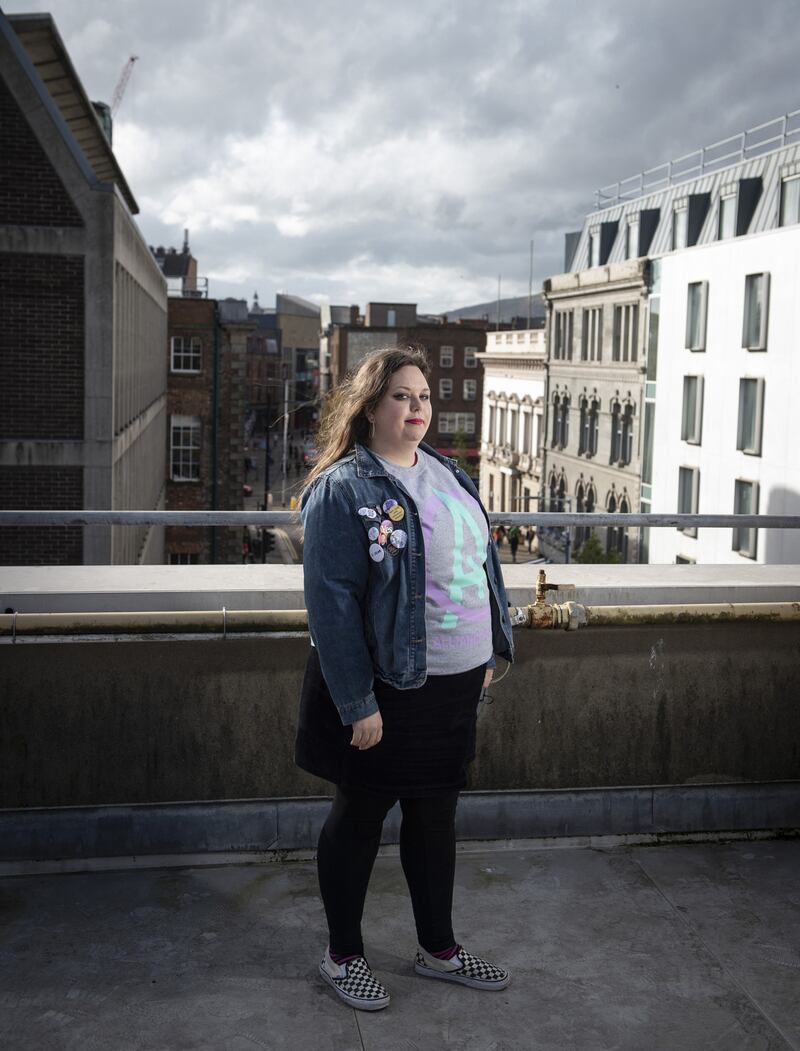 Alliance for Choice volunteer and activist Danielle Roberts. Photograph: Charles McQuillan/Getty