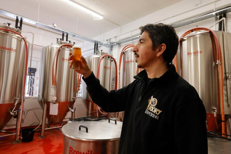 Ricardo Solis, head brewer at the Priory Market
