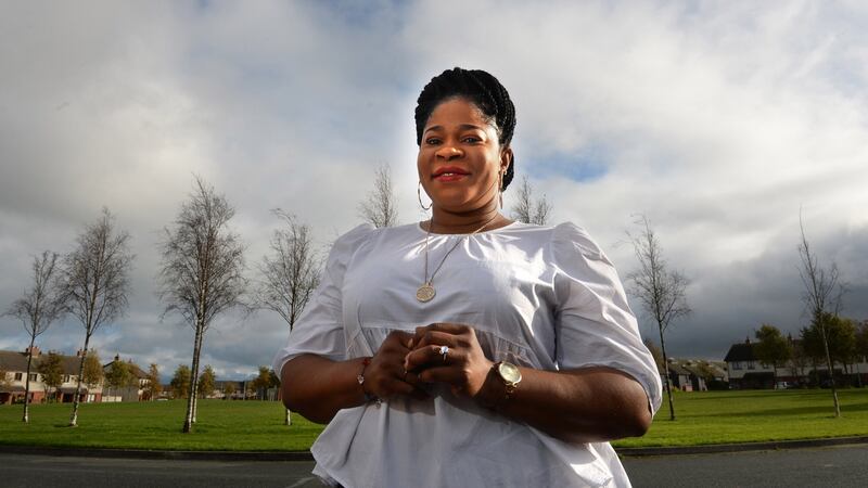 DCU student Tega Amrabure, pictured at home in Balbriggan Co Dublin. Photograph: Dara Mac Dónaill/The Irish Times