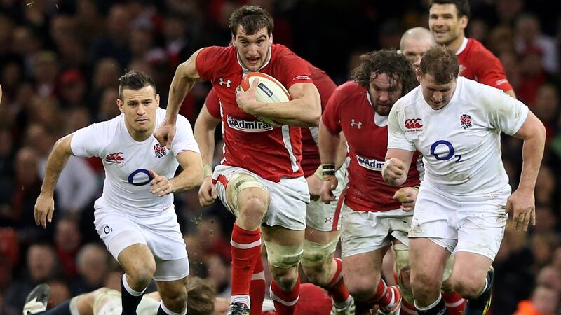 lanker Sam Warburton of Wales makes a break during the RBS Six Nations match between Wales and England in Cardiff on on March 16th, 2013. Photograph: Alex Livesey/Getty Images