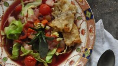 Ribollita with Parmesan toasts