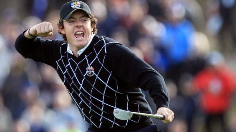 Rory McIlroy during his first Ryder Cup at Celtic Manor in 2010. Photograph: David Cannon/Getty Images