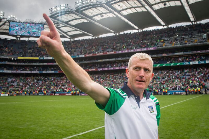 John Kiely afte a win in Croke Park. 'There’s none of this, ‘You’re going well, keep going,’” says Barry Hennessy. “Lads won’t be engaged if that’s the feedback. They can smell shite. John has a good grasp of that.' Photograph: Oisin Keniry/Inpho 