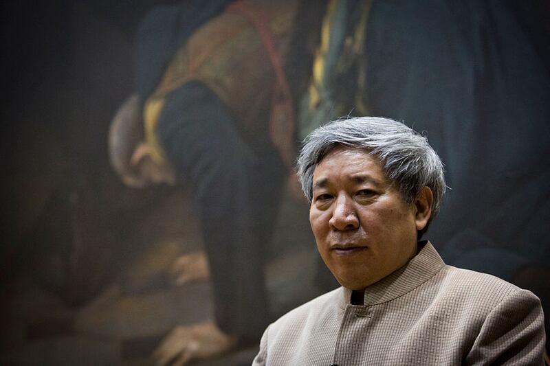 Chinese writer Yan Lianke attends a ceremony the Franz Kafka International Literary Award at the Prague's Old Town Hall in October 2014 in Prague, Czech Republic. Photograph:Matej Divizna/Getty Images