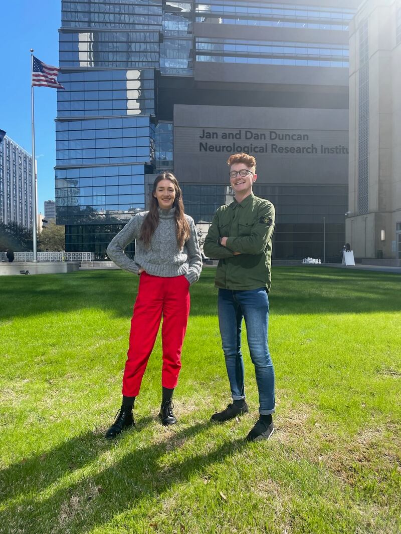 Deirdre Scully and Jack Banks, who live in Houston, Texas, where they're members of Houston Gaels GAA club