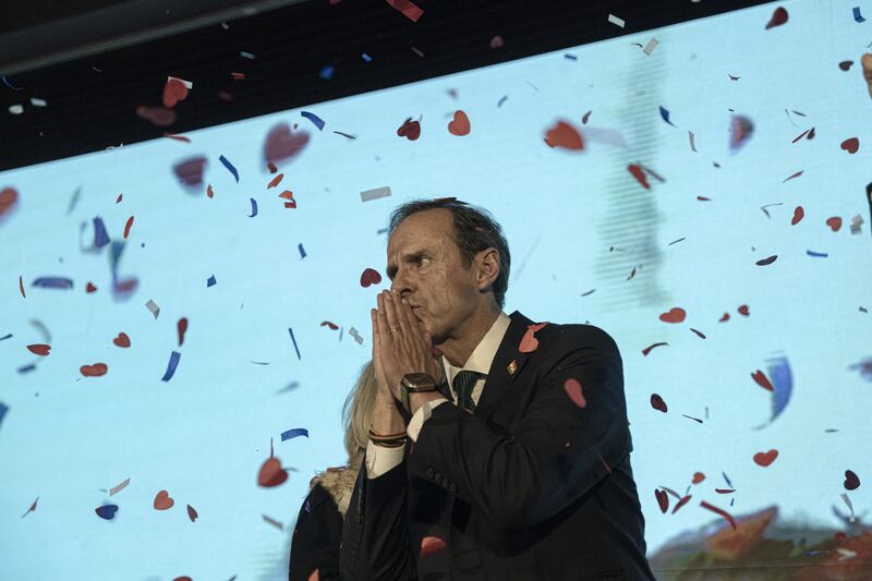 Rodrigo Paz now faces former president Jorge 'Tuto' Quiroga, above, in October's presidential election runoff. Photograph: Marcelo Perez del Carpio/Bloomberg