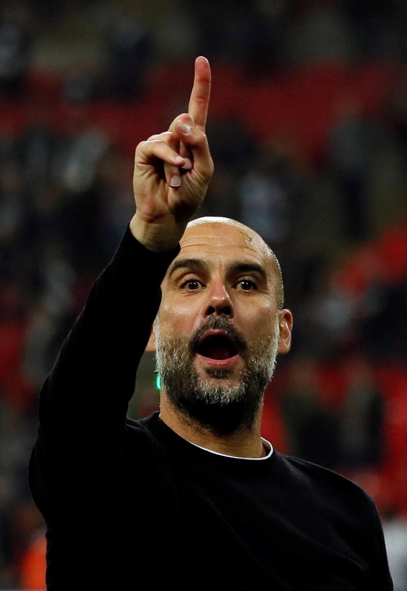 Manchester City manager Pep Guardiola: has the City training pitches marked out in 20 zones. Photograph: David Klein/Reuters