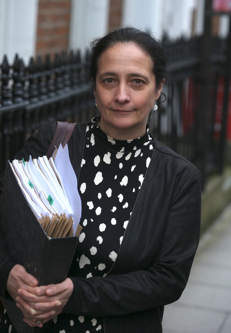Catherine Martin  leaving Leinster House on Tuesday. Photograph:  Stephen Collins/Collins 
 
