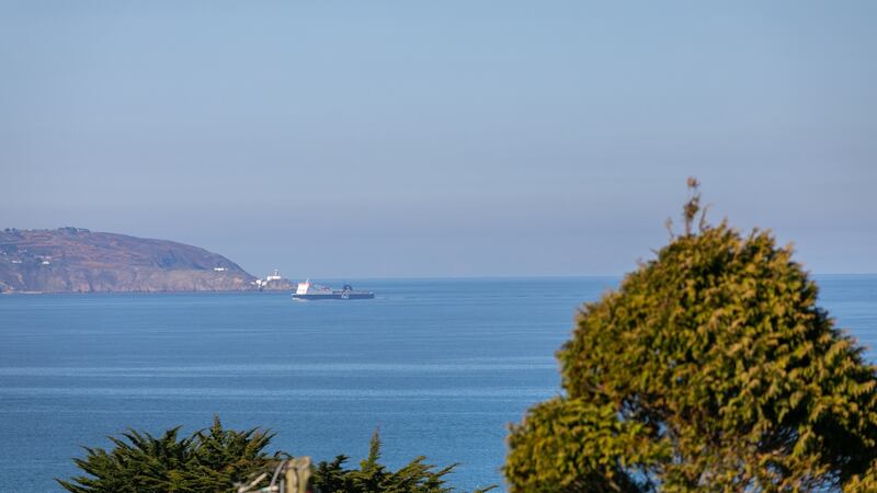The sea view from the living room.