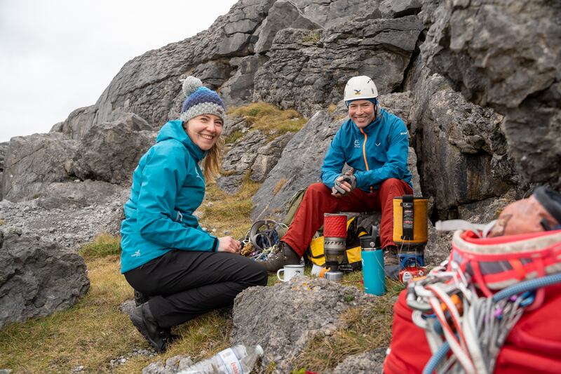 Garry and Ania brew up a cup of tea leaving no trace behind