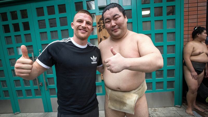 Andrew Conway makes his first international start against Japan. Photograph: Ryan Byrne/Inpho