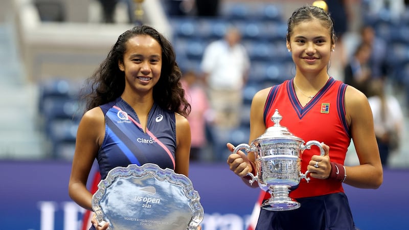 Leylah Fernandez and Emma Raducanu - ushering in a new era of women’s tennis? Photograph: Elsa/Getty