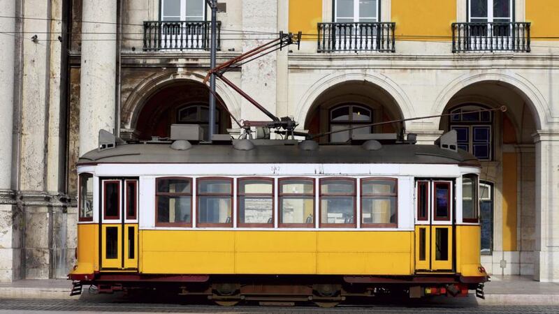 A Lisbon tram. Photograph: Getty