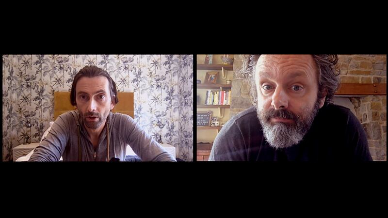 David Tennant and Michael Sheen in Staged