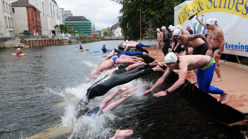 The Lee Swim gets under way in 2011. Photograph: Provision