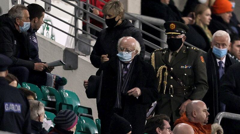 Staying south: President Michael D Higgins. Photograph: Laszlo Geczo/Inpho