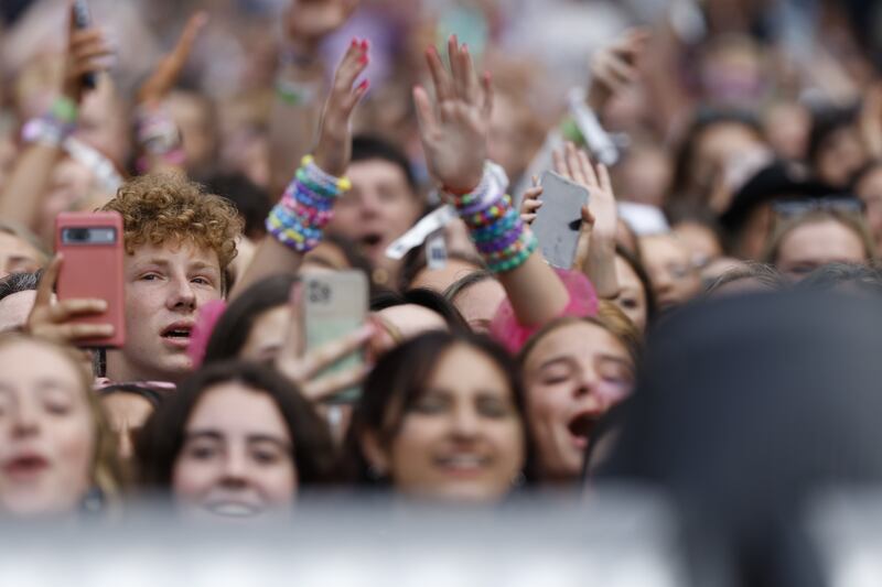 Taylor Swift bracelets at the Aviva Stadium. Photograph Nick Bradshaw/The Irish Times