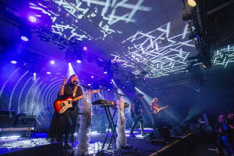 Rachel Goswell of Slowdive. Photograph: Tom Honan
