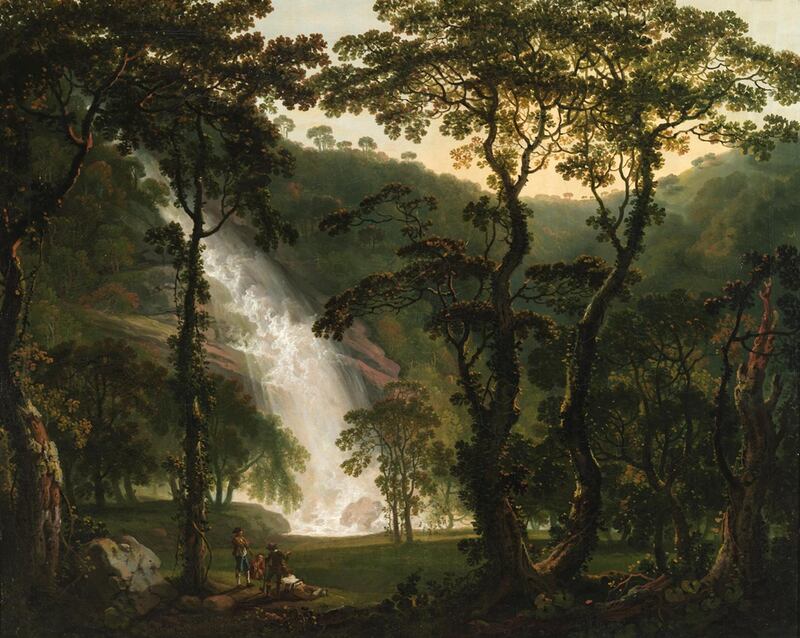 Shaping Ireland: View of Powerscourt Waterfall, circa 1760, by George Barret. Photograph: National Gallery of Ireland