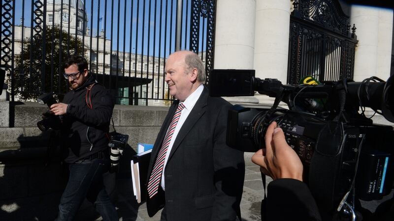 Minister for Finance Michael Noonan delivered his budget speech at 1pm in the Dáil. Photograph: Cyril Byrne/The Irish Times