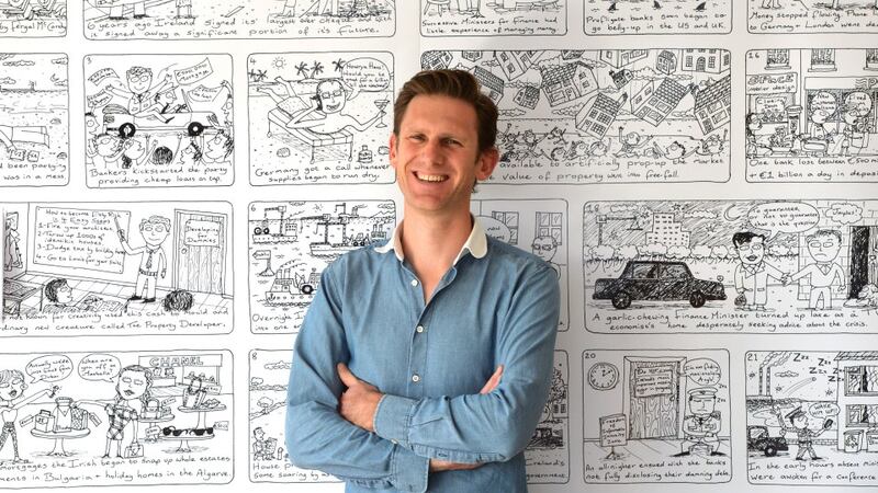 Artist Fergal McCarthy. Photographer: Alan Betson