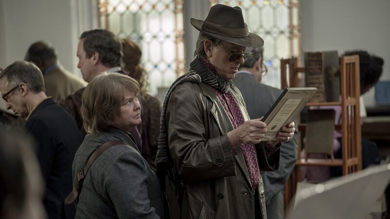 Richard E Grant plays Jack Hock in the biographical dramedy inspired by the career of art-forger Lee Israel, played by Melissa McCarthy