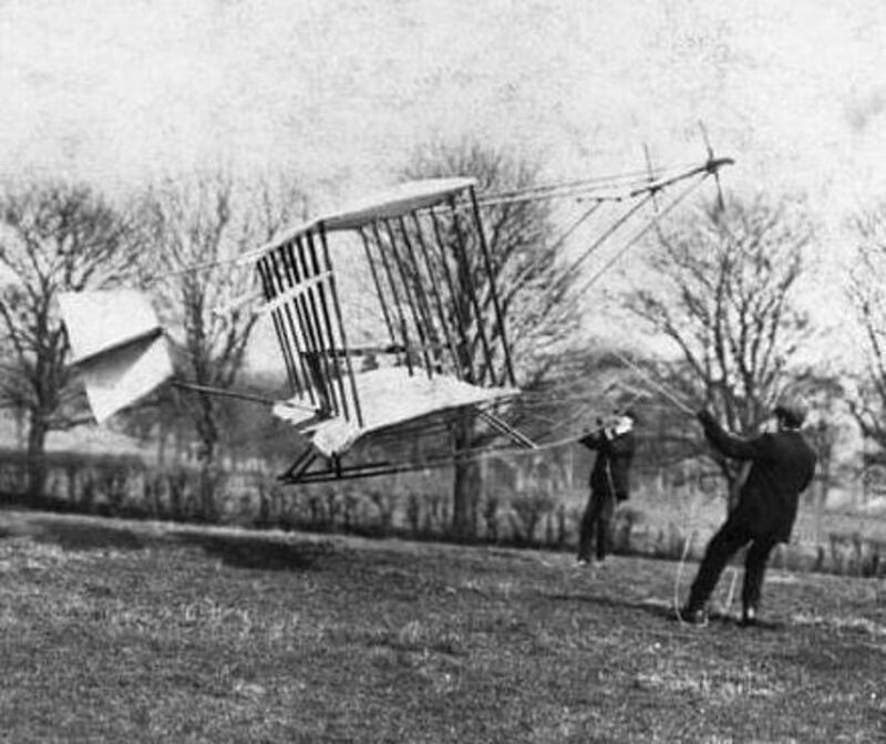 The Mayfly, the aircraft designed, built and flown by Lilian Bland. Photograph: National Museums NI