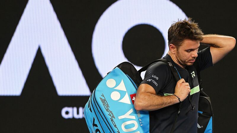 Stan Wawrinka is out of the Australian Open after losing to Tennys Sandgren in straight sets. Photograph: Julian Smith/EPA