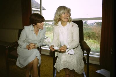 Pam with neighbour Rose O'Reilly in Howth