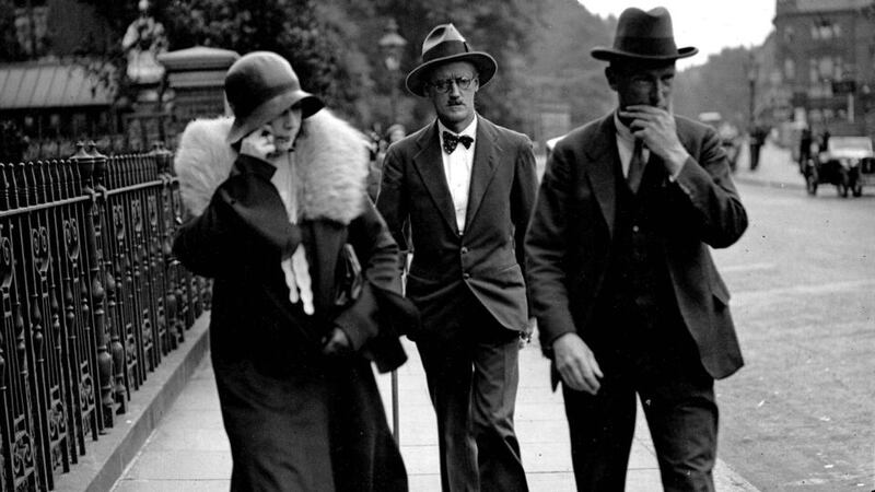 Joyce: with Nora Barnacle after their register-office wedding. Photograph: Popperfoto/Getty