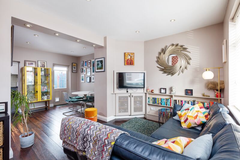 A two-storey extension allows lots of light into the house 