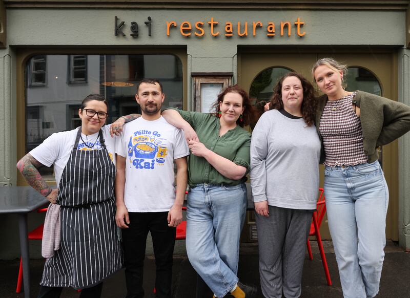 Multicultural staff and menu: Jade Montoya, Ali Ghulamali, Jess Murphy, Melanie Pindado and Molly Fitzpatrick. Photograph: Joe O'Shaughnessy