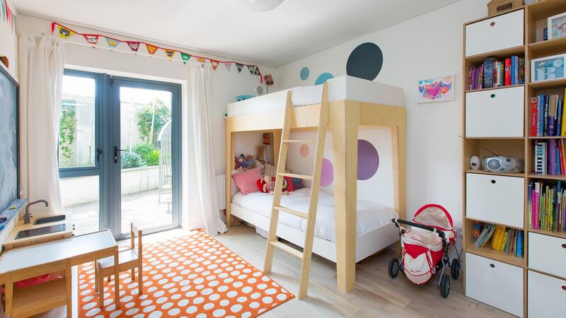 All the bedrooms are on the ground floor and feature built-in wardrobes. Sliding doors maximise space and storage possibilities