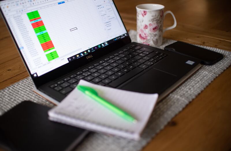 A working paper by academics Jose Maria Barrero, Nick Bloom and Steven Davis, suggests fully remote working reduced productivity by 10 to 20 per cent, compared with full-time office working, due to obstacles such as communication challenges and home distractions. Photograph: Joe Giddens/PA Wire 