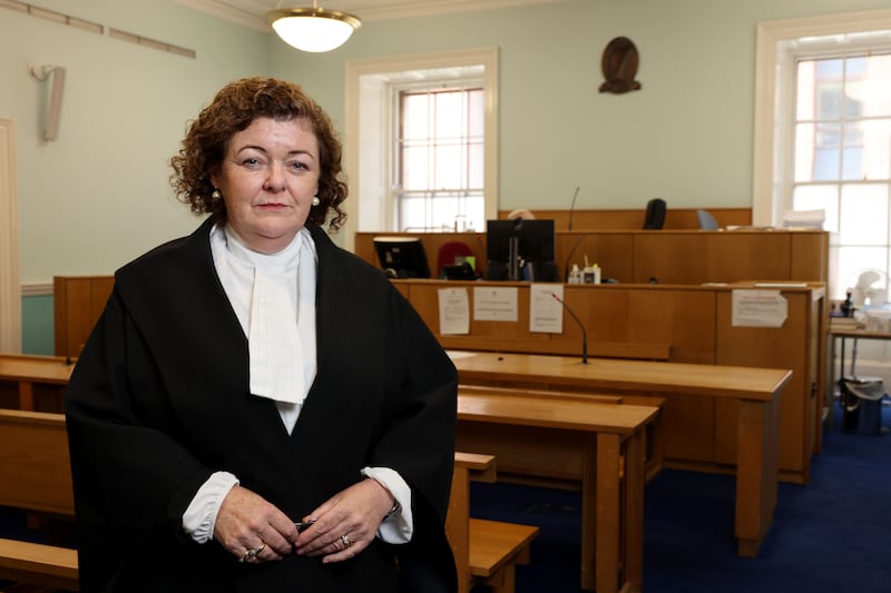 Judge Marie Quirke in Court 23, Dublin District Court, in the Four Courts, Dublin. Photograph: Dara Mac Dónaill/The Irish Times







